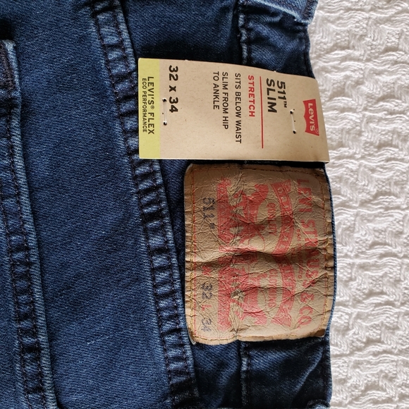 Levi's Flex Mens' 511 Slim Fit Stretch Jeans Size W32 L34 Goth Talking Back Adv - Picture 7 of 8